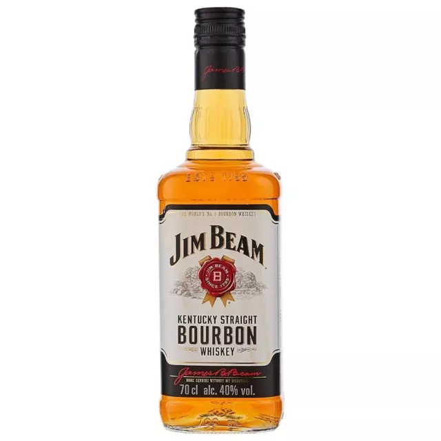 Jim Beam Whisky 70Cl Medium-Bodied Kentucky Bourbon & American Whiskey Spirits