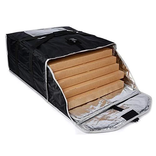 Insulated Pizza Delivery Bag Commercial Food 22"X22"X11"-Fits (5)20"Pizza