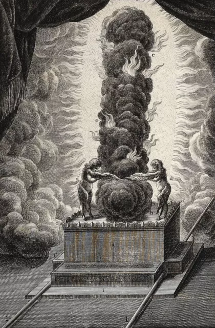 1731 Federal Ark Ark of the Covenant Column Shut Scheuchzer Physica Sacra Fol 179