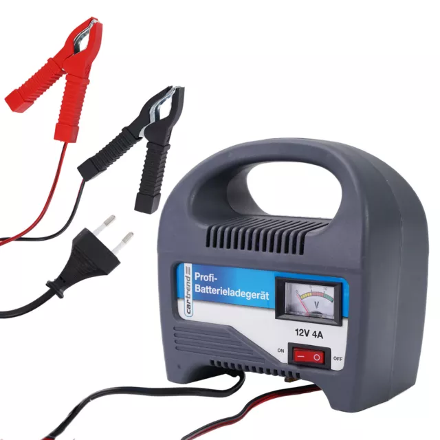 Chargeur de Batterie 12V 4A Afficher Frais Auto Voiture FCC Batterie-Lader