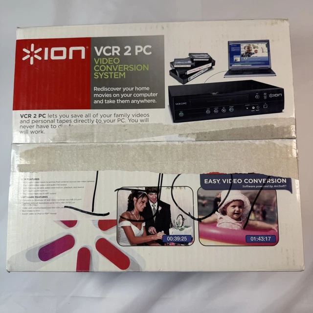 ION VCR 2 PC USB VHS Video to Computer Conversion System Digital ...