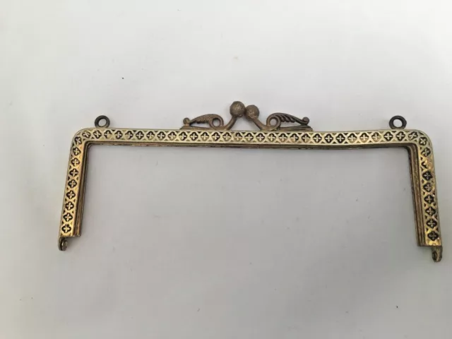 Antique vintage bronze purse frame Art Nouveau style