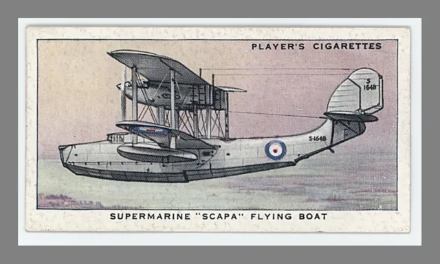 Players Cigarettes Royal Air Force Super marine Flying Boat John Player Sons