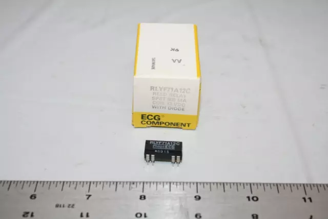 ECG RLYF71A12C Reed Relay with Diode SPST 500mA 12 VDC New