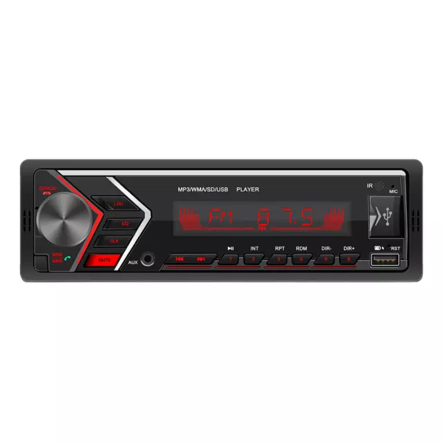 Car Radio Stereo Bluetooth 1Din FM Audio Head Unit MP3 Player USB/SD/AUX In Dash