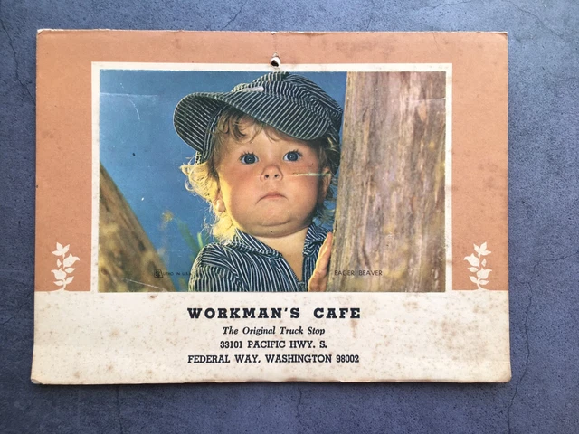 Workman's Cafe Original Truck Stop Cocktail Calendar 1975