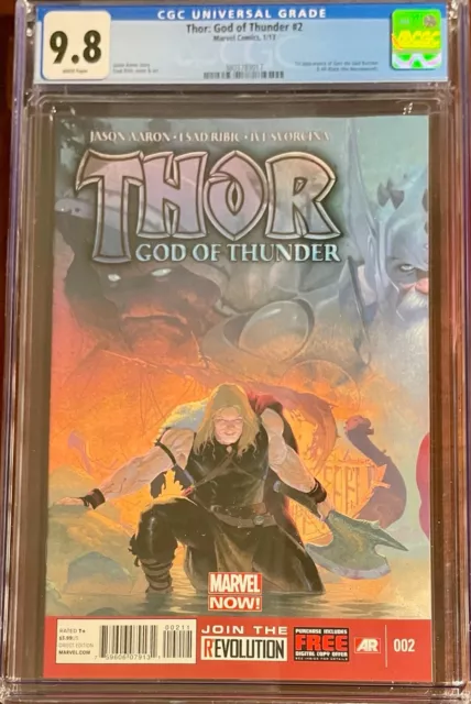 Thor God of Thunder 2 CGC 9.8 1st print First Gorr Butcher Necrosword appearance