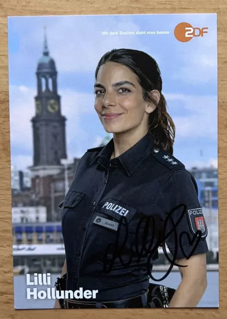 Lilli Hollunder AK ZDF Notruf Hafenkante Autogrammkarte 2023 original signiert