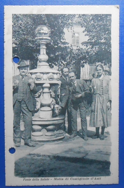 cartolina Motta  di Costigliole D'Asti  Fonte della Salute