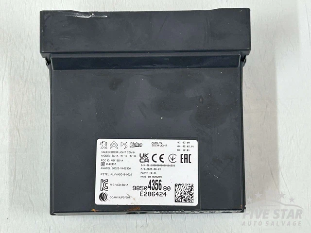 PEUGEOT 2008 LCM Lighting Control Module Unit 1.2 PureTech 100 Petrol ...