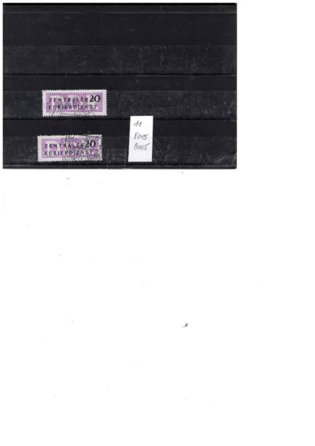 DDR ZKD Michel 11   8015 und 8005  gestempelt     aus laufender Post