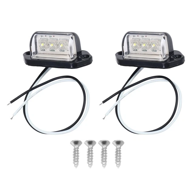 Lot de 2 feux LED pour plaque d'immatriculation Clio Espace