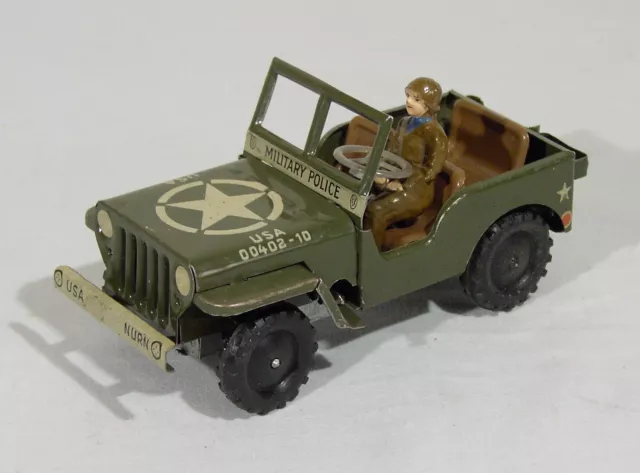 Seltener Göso Willys Jeep, Blech, Military Police, U.S. Zone, funktionstüchtig