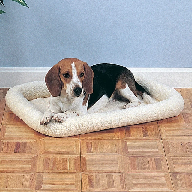 Ultra Soft Padded Plush Sherpa Pet Bed for Dogs & Cats 27" x 25" x 3" Pet Pad