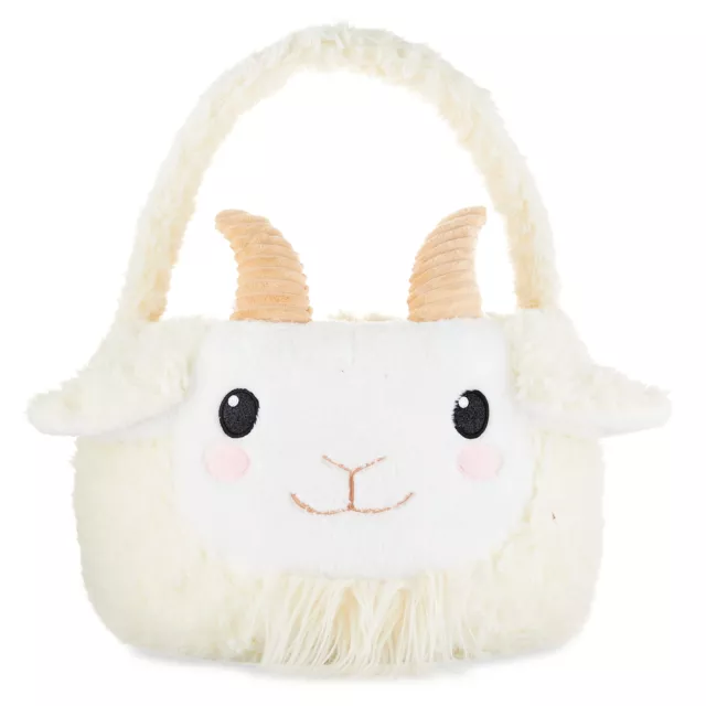 Easter Plush Goat Easter Basket