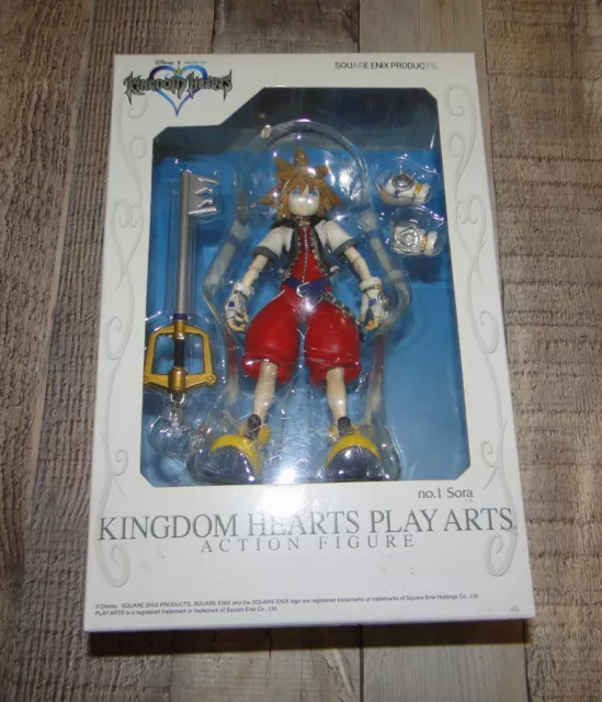 Sora No. 1 Action Figure 6" Kingdom Hearts Play Arts Square Enix Original Sealed