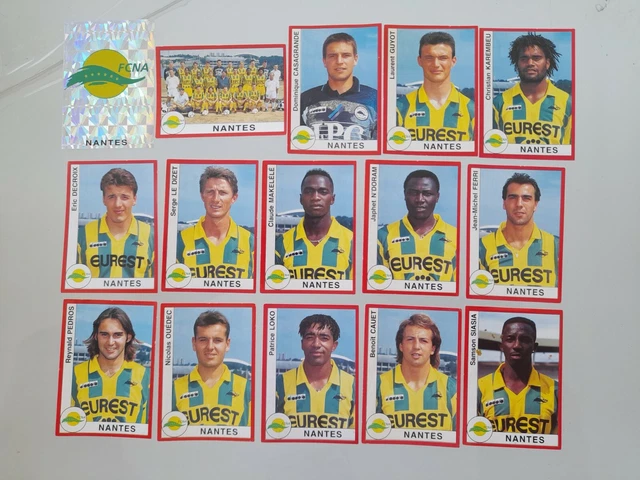 FC NANTES 1943-1995 56 Images Vignettes Album MAGIC BOX INTERNATIONAL Lot N° 1