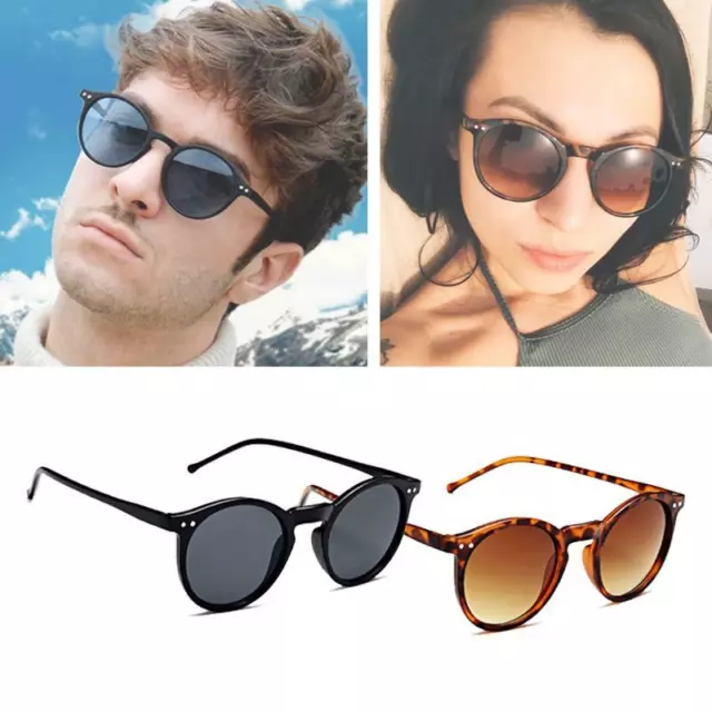 Occhiali da sole Eyewear® uomo donna rotondi VINTAGE retrò unisex Cat.3 UV400