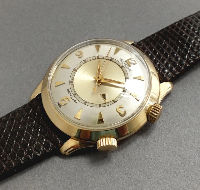 JAEGER LECOULTRE 10K Gold Filled Memovox Wrist Alarm Watch 1955