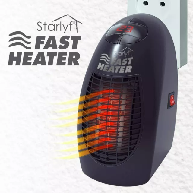 Starlyf Fast Heater Heiz Mini Heizlüfter Mini-Heizung für die Steckdose