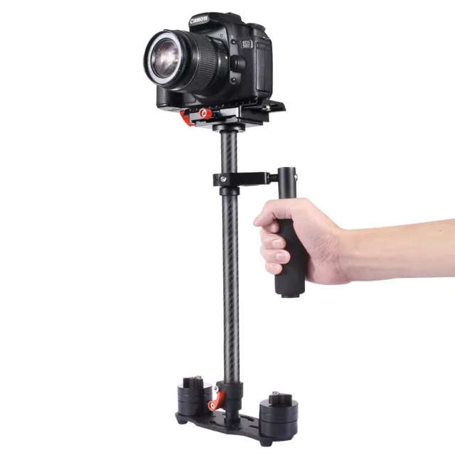 YELANGU S60T 38.5-61cm Carbon Fiber Handheld Stabilizer for DSLR DV Camera Vedio