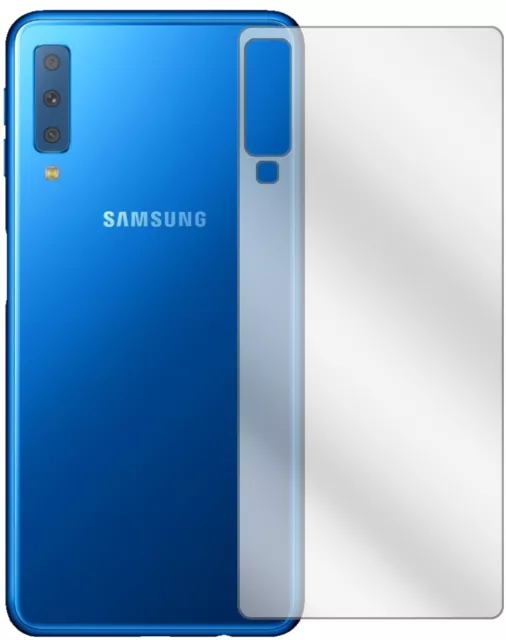 Schutzfolie für Samsung Galaxy A7 (2018) Rückseite Display Folie klar