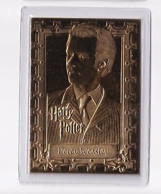 Percy Weasley Harry Potter Collection Danbury Mint Sealed 22kt Gold Card