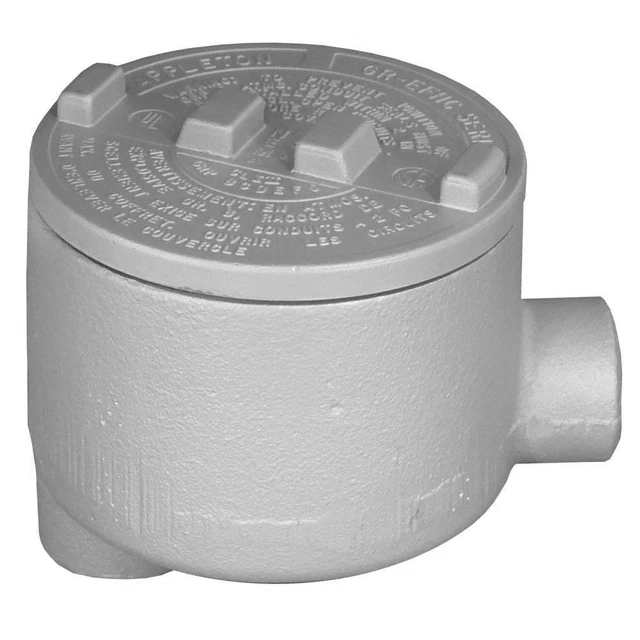 APPLETON ELECTRIC GRLB75 Conduit Outlet Body,Iron,Trd Sz 3/4in