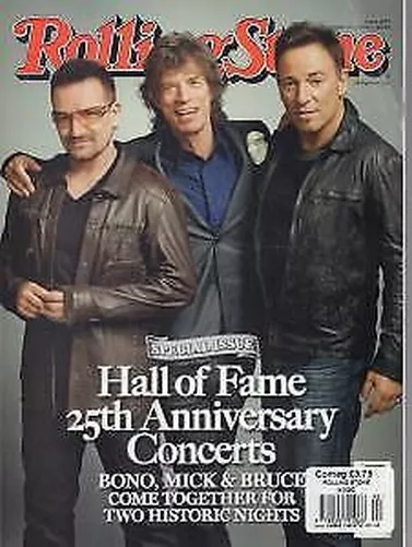 Bono/Mick Jagger/Bruce Springsteen Rolling Stone - Hall of Fame 25th Anniversary