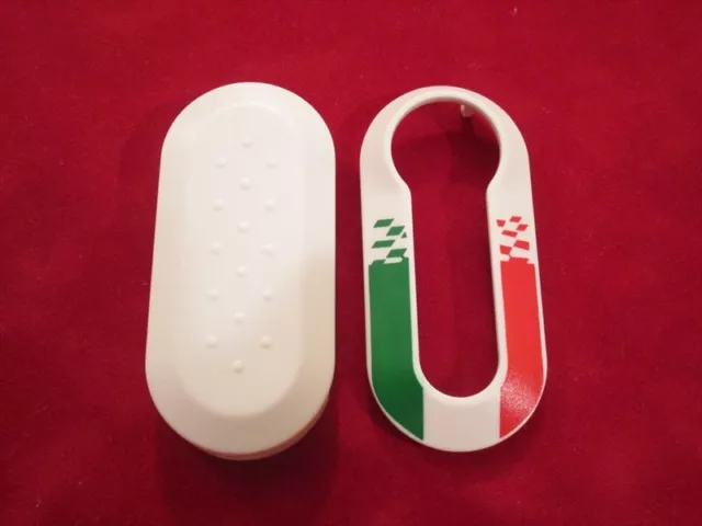 Cover Chiave Italia Guscio Fiat 500 Punto Evo Bravo Panda 500L Key Shell Regalo