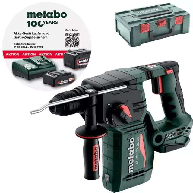 Metabo Akku Kombihammer KH 18 LTX BL 24 18 V SDS-plus Solo in metaBOX 165 L