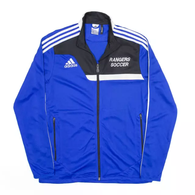 ADIDAS Mens Rangers Soccer Blue Track Jacket S