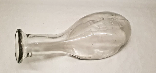 Antik Urinal aus Glas Dickes Absolvent 1L Medizinisches Vintage Sammlung