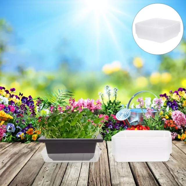 10 Pcs Bac À Plantes Support De Plateau D'eau D'intérieur Pot Fleur