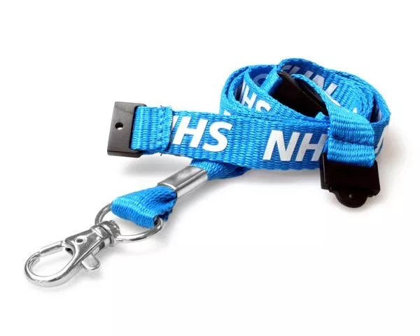 Genuine NHS Breakaway Lanyard supplied with Double Sided ID Card Holder