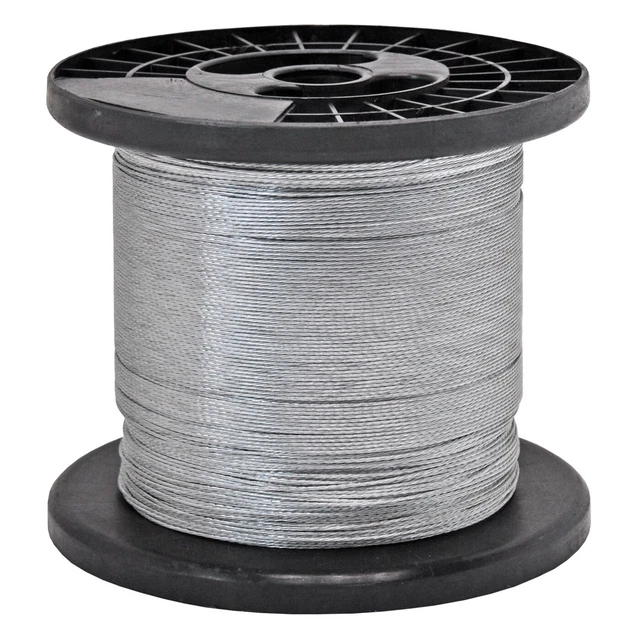 Fil Acier Tressé Pêche – 7 Brins Plastifié 10m – 5 Tailles (22,7 Kg De Résistance)