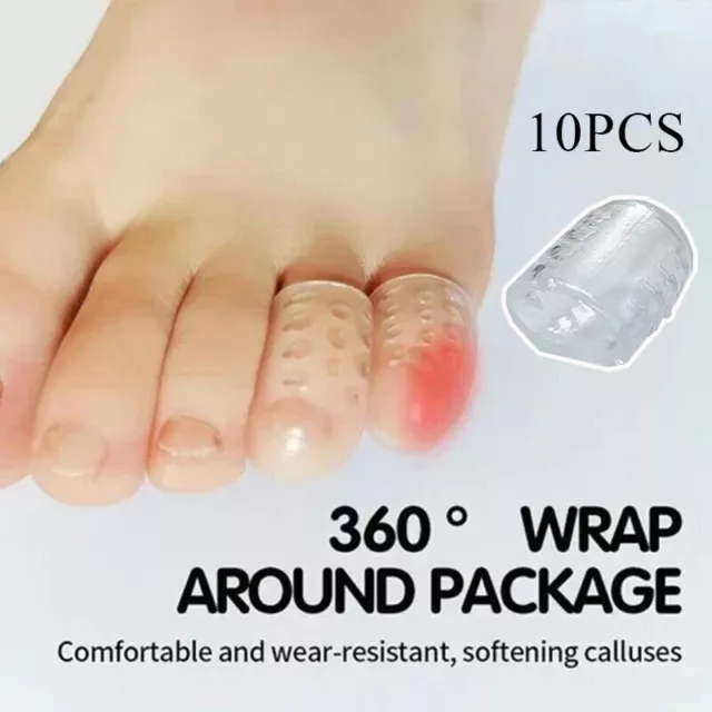 20Pcs Silicone Toe Caps Anti-Friction Breathable Toe Protector Prevents Blisters