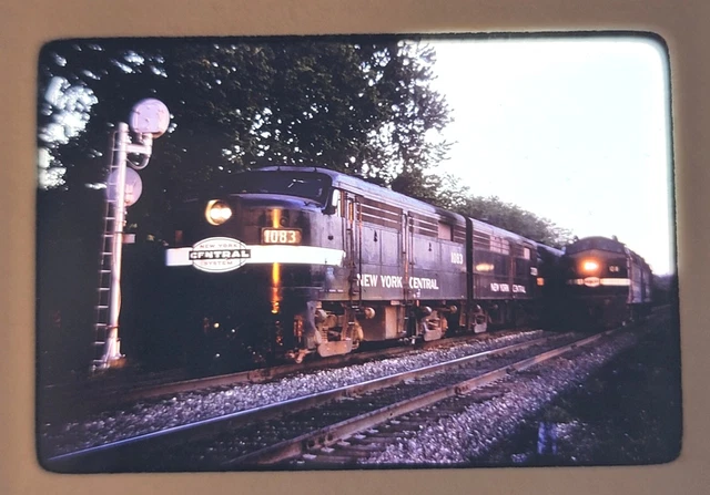 New York Central NYC Alco FA2 1083 Action DUPLICATE Kodachrome Slide