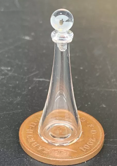 1:12 Maßstab Glas Apotheker Flasche mit Einem Klar Basis Tumdee Puppenhaus GAP4