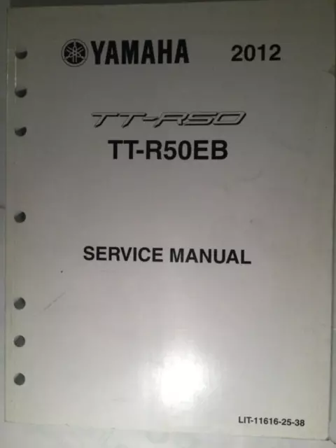 2012 Yamaha TT-R50 TTR50 TT-R50EB Factory Service Manual LIT-11616-25-38