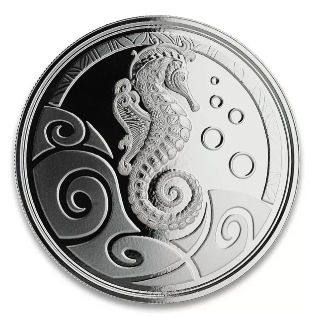 2019 Samoa Seahorse Silver BU 1 oz