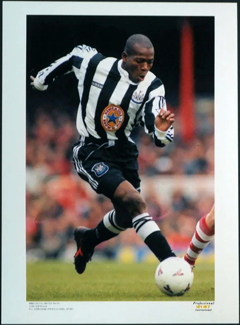 Photo de presse vintage Football Newcastle Asprilla 1996 FT 187 Photo de presse vintage Football Newcastle Asprilla 1996 FT 187