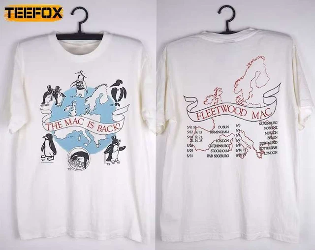 2 Side Fleetwood Mac Europe Tour Concert 1988 Shirt Unisex Men Women KV10508