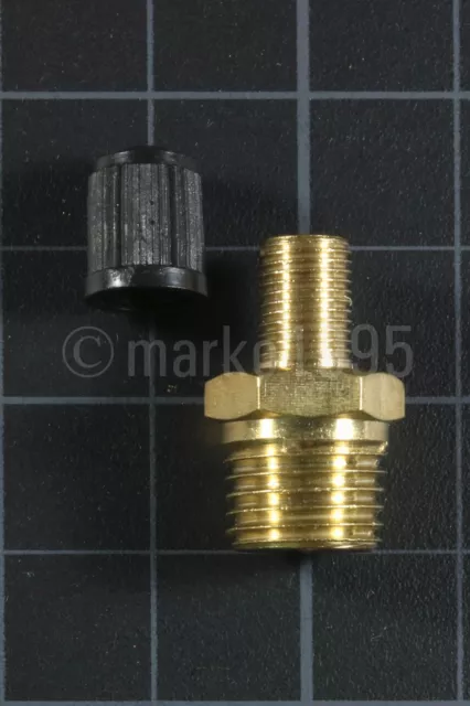 [x1] 1/4" NPT MPT Brass Air Compressor Tank Fill Valve Schrader NEW