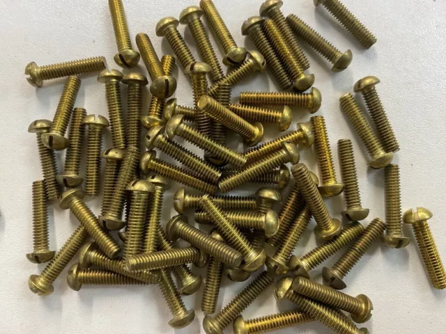 Brass Ba Round Screws Head Machine Bolt Solid Engineer Steam 0Ba 2Ba 4Ba 5Ba 6Ba