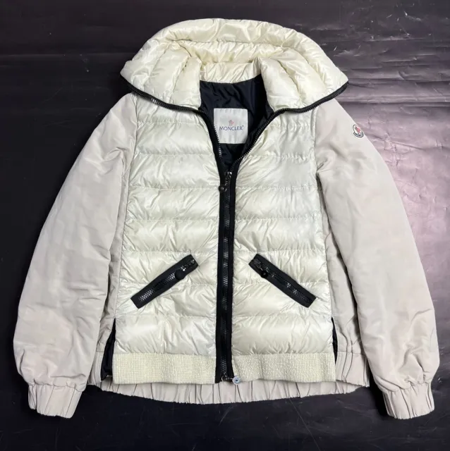Luxury Auth Women's MONCLER Chetif Beige Down Puffer Jacket - 0 fit on XS/S