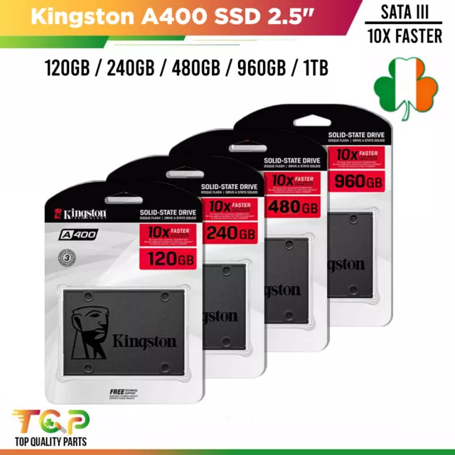 Kingston A400 SSD 2.5 120GB 240GB 480GB 960GB SATA III Solid State Drive 500MB/s