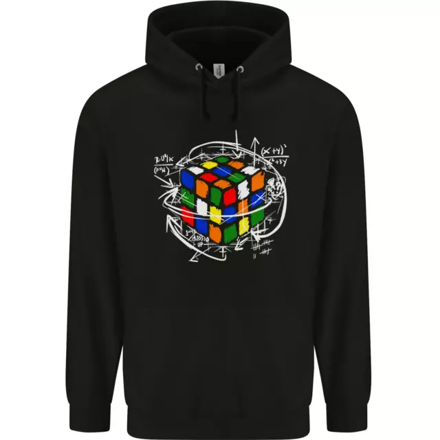 Cubo di Rubik Equazione Divertente Puzzle Enigma Bambini Felpa con Cappuccio