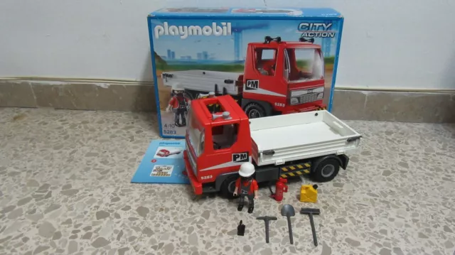 Playmobil - Construccion - Camion Volquete Vehiculo - 5283 - (COMPLETO) OVP R