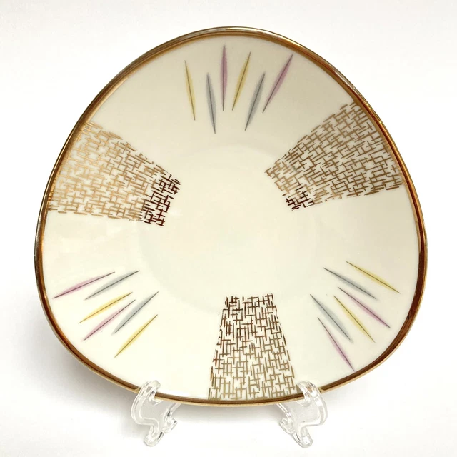 Vintage Winterling Marktleuthen Bavaria Triangular Porcelain Saucer